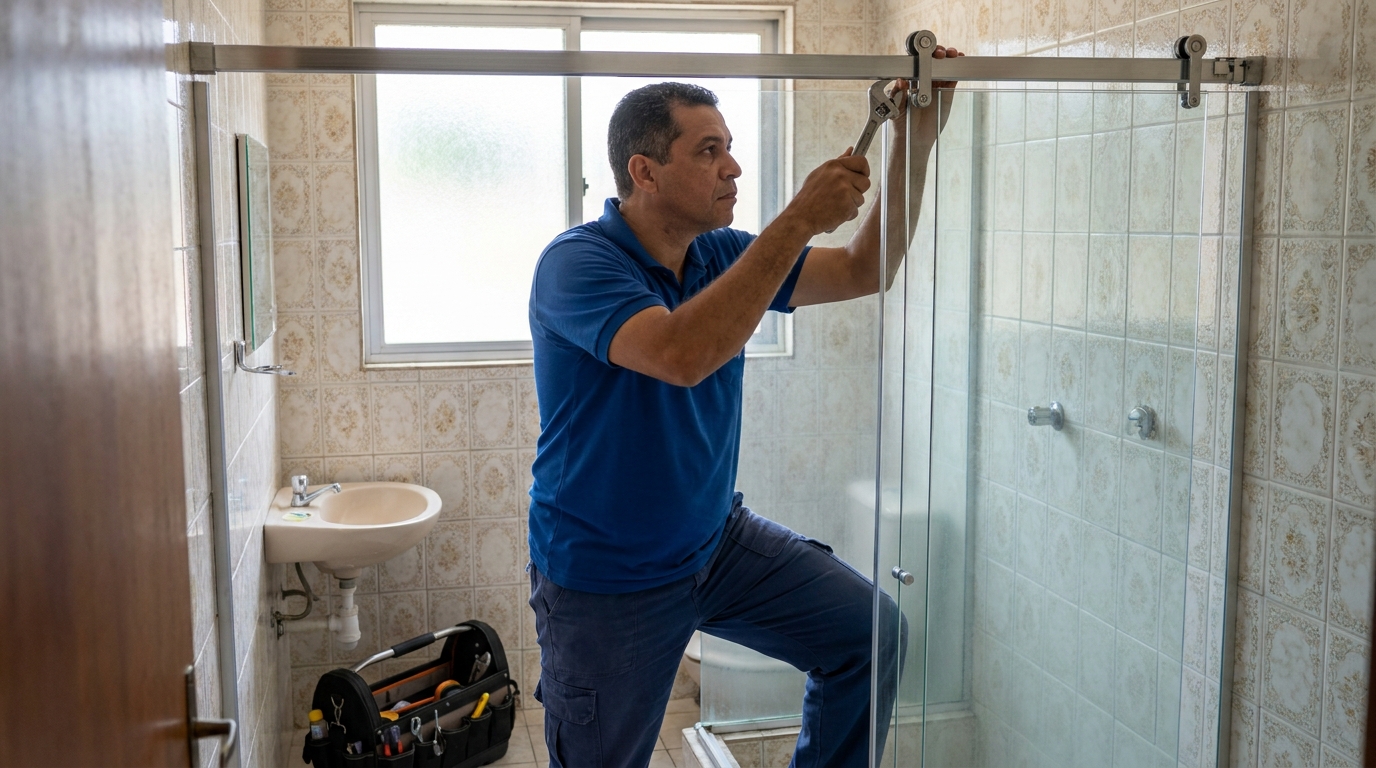 Ajuste de box de vidro em Guarapari‑ES
