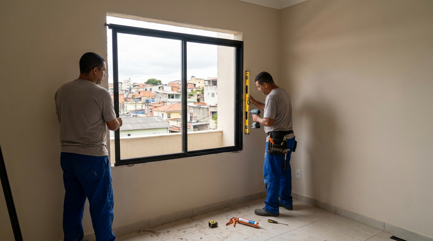Fechamento De Sacada De Aluminio em Ipatinga‑MG